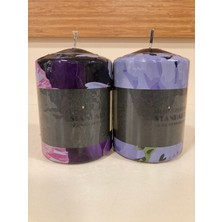 Plus Home Mum2'li Silindir Model Renk Siyah Yükseklik 7 cm Çapı 7 cm