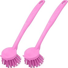 Asseds Store Lavabo Temizleme Fırçası, 2 Adet (Pembe)