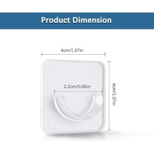 Asseds Store Banyo Duş Başlığı Tutucusu, Premium Kalite 4 Adet Yapışkanlı Askı, Kolay Kurulum Duş Perde Braketi, Yeniden Kullanılabilir Yapışkan Tabanlı, Tüm Duş Perdeleri ile Uyumlu