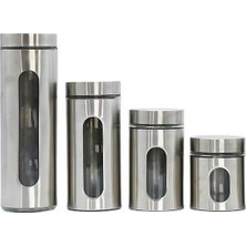 Asseds Store 2'li Ayarlanabilir Metal Gövdeli Cam Tuzluk ve Baharatlık Seti - Şık ve Dayanıklı Tasarım, Mutfakta Pratik Kullanım (Krom, 14 Cm)