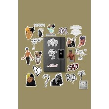 Asseds Store Xxxtentacion Paketi/bullet Journal Defter Çıkartma Ajanda Laptop Etiket, 8689988557458