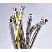 Asseds Store Ocak Fırın Doğalgaz Bağlantı Fleksi Korumalı Hortum 2 Metre