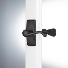 Asseds Store Ideal Security Fırtına ve Ekran Kapıları Için Iç Mandallı Gl Kol Seti, 2 Parça, Mat Siyah