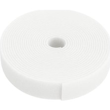 Ecovibe Cırt Cırt Sabitleyici Kablo Düzenleyici - 5 Metre x 1cm | Kolay Kullanım, Bahçe ve Ev Için Pratik Çözüm (Beyaz)