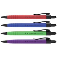 Ecovibe Uçlu Kalem Tri-Click Vers. Rubberized, 0.7, Asorti