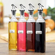 Asseds Store 4 Adet Yağdanlık Tıpası Damlatmaz Şişe Ucu Dökme Ağızlığı Yağlık Sirkelik Sızdırmaz Kapaklı Tapa