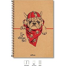 MiraLive A4 Defter Kareli 200 Syf Köpek Eco