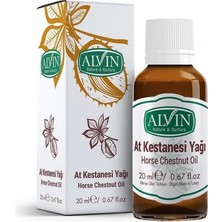 Asseds Store Alvin At Kestanesi Yağı, Soğuk Sıkım ve Doğal, Horse Chestnut Oil, 20 ml