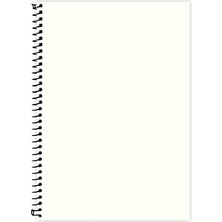 MiraLive Lé 2015075/3 Eco Sert Kapaklı, Spiralli, Sarı Kağıtlı, 200 Sayfa, Kırmızı