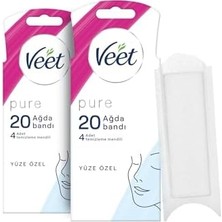 Asseds Store Pure Hipoalerjenik Yüz Ağda Bandı, (2 x 20 Adet)