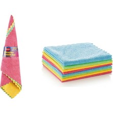 Asseds Store Eco Clean Mikrofiber Temizlik Bezi 4'lü Set | 33X33CM Çok Amaçlı Yüksek Emiş Güçlü Bez (VRP-320)