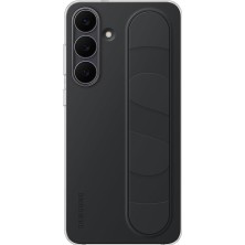 Asseds Store Galaxy S25 Fe Standlı Kordınlu Silikon Kılıf, Siyah
