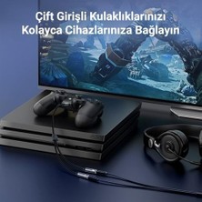 Asseds Store Hi-Fi Trrs Mikrofon ve Kulaklık Birleştirici 3.5mm Y Kablo