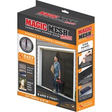 Ecovibe Mesh Garaj - Eller Serbest Manyetik Ekran Kapısı, Tek Garaj Kapılarına Uyar - 8 ve 9 Ayak