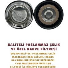 Asseds Store 500ML Lisanslı Çift Katlı Paslanmaz Çelik Termos 8 Saat Soğuk Hediye Kutulu Siyah