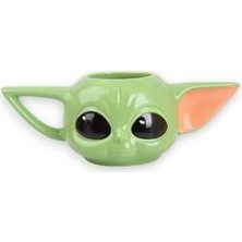 Asseds Store Sevimli 3D Baby Yoda Seramik Özel Kupa Yoda Kupa 300 ml