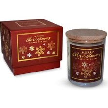Asseds Store – Yılbaşı Hediyesi, Kar Tanesi, Ahşap ve Baharatlı Sandal Kokulu, Doğal Bio Balmum, 135 G Kokulu Mum, 40 Saat Yanma Süresi, Lüks Kutulu, Kadın ve Erkek Için Şık Yılbaşı Hediyesi