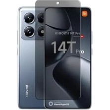 Asseds Store 14T Pro ile Uyumlu New 5d Tam Kaplama Privacy Temperli Cam Ekran Koruyucu – Gizlilik Filtresi, Parmak Izi Önleyici