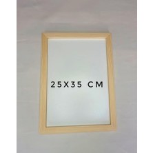 Asseds Store Ahşap Resim Çercevesi, Masif Çerçeve,doğal Ahsap Rengi ile Fotograf, Resim Kolajları, Duvar Galerisi Dekoru Cercevesi (25X35)