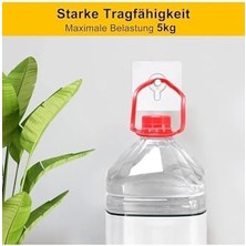 Ecovibe Life 5 Adet Şeffaf Yapışkanlı Duvar Tablo Çerçeve Vida Çivisi Askısı MIT1195