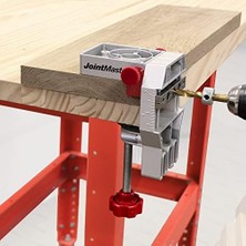 Asseds Store 1334 Joint – Kendinden Sıkmalı Alüminyum Dübel Jig Kenar, Köşe ve Yüzey Eklemleri Oluşturur. Merkezleme Ara Parçaları Içerir. 1/4 Inç, 5/16 Inç ve 3/8 Inç Dübel Pimleri Için