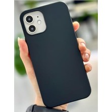 Asseds Store 12 ve 12 Pro ile Uyumlu Içi Kadife Sıvı Silikon Leke Tutmaz Lansman Kılıf