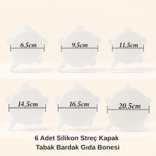 Asseds Store Pratik Silikon Streç Kapak Seti 6’lı – Sızdırmaz, Esnek, Tekrar Kullanılabilir Kapaklar | Tüm Kaplara Uyumlu | Sızıntı Geçirmez, Bulaşık Makinesi & Mikrodalga Uyumlu