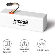 Asseds Store Micron Mi Mop 1c 2in1 Akıllı Süpürge Bataryası 14.4V 2600MAH Pil 14.4 Volt 2600 Mah Kutulu