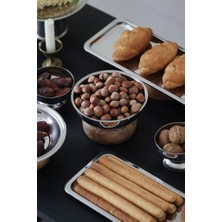 Asseds Store & Ahşap Tabanlı Metal Yüksek Çerez Dekorasyon Sunum Tabak Stand