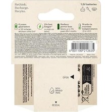 MiraLive Recyko 950 Aaa Ince Kalem Ni-Mh Şarjlı Pil, 1.2 Volt, 4'lü Kart