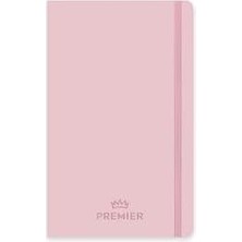 Asseds Store 9X14 80 Yaprak Çizgili Ciltli Premier Defter - Pembe