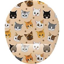 Asseds Store Kedi Desenli Bilek Destekli Mouse Pad