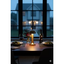 Ecovibe LED Şarj Edilebilir Taşınabilir Masa Lambası - Dokunmatik Aç/kapa ve Parlaklık Ayarı, 3 Renk Seçeneği (,)