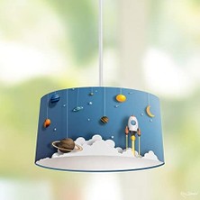 Asseds Store Bulutlar ve Uzay Mekiği Çocuk Sarkıt Avize