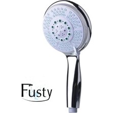 Ecovibe Huge 5 Fonksiyonlu Büyük Başlı El Duşu Duş Başlığı - Farklı Püskürtme Modları - Yüksek Kaliteli Abs Krom Kaplı G1/2 Uyumlu