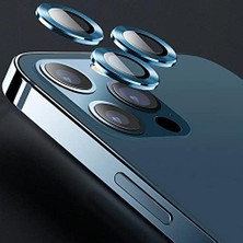 Asseds Store 13 Pro Ile Uyumlu Arka Kamera Tempered Çözünürlük Engellemeyen, Parmak Izi Bırakmayan, Tozdan Koruyan Camera Protection 13 Pro Lens Koruyucu (Mavi)