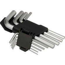 Asseds Store Rain 9 Parça Altıgen Alyen Anahtar Seti – Farklı Boyutlarda Hex Takım | Bisiklet, Mobilya, Makine Montajı ve El Aletleri Kullanımı Için Uygun | Ergonomik L Tipi Anahtar Seti