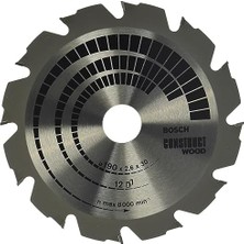 Asseds Store Professional Dairesel Testere Bıçağı 190 Mm, 12 Diş, Construct