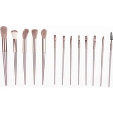 Asseds Store 13 Parça Profesyonel Makyaj Fırça Seti – Yumuşak ve Yoğun Kıllı, Dökülme Yapmayan Pudra, Allık, Far ve Kaş Fırçası – Tam Kapsamlı Kozmetik Fırça Seti (Krem)