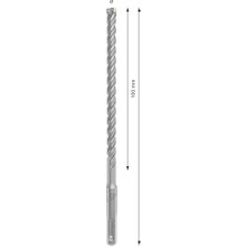 Asseds Store 1x Pro Sds Plus-5x Kırıcı Delici Delme Ucu (Donatılı,, Ø 9,50 Mm, Professional Aksesuar Kırıcı Delici)
