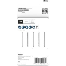 Asseds Store Professional 5 x Dekupaj Testere Bıçağı T 101 Aof Laminant Için Özel (Laminat, Kavisli Kesim, Aksesuar Dekupaj Testeresi)
