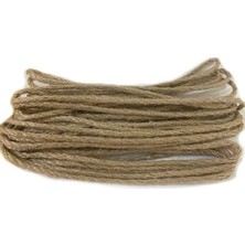 Ecovibe 5 mm 10 Metre Jüt Halat Ip Dekoratif Hasır Ip Kendir Halat