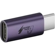 MiraLive Type-C To Type-C Data Blocker - Veri Engelleyici Mor Otgbc