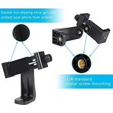 Asseds Store Telefon Tutucu Başlık Tüm Tripodlara Uyumlu Vida Girişli Sıkı Kavrayan Telefon Tutamacı P231 (P231 Telefon Tutucu)