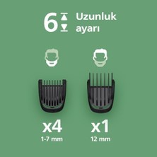 Asseds Store 7'si 1 Arada Erkek Bakım Seti, 60 Dakika Çalışma Süresi, Kendini Bileyen Bıçaklar, Şarj Göstergeli, MG3920/15
