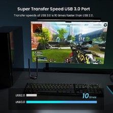 Asseds Store U18A Wi-Fi 6 Adaptör USB 3.0, AX1800 Çift Bantlı Adaptör, 1201MBPS 5ghz, 574MBPS 2.4ghz, Tak ve Çalıştır, Mu-Mımo Teknolojisi, Wpa3, Windows 10 Desteği, Siyah