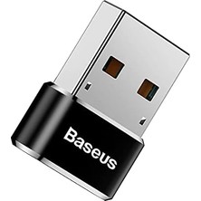 Asseds Store Bilgisayar/telefon Mini Hub Adaptörü, Siyah, 3A, Giriş: USB Type A 2.0, Çıkış: USB Type C,seyahat Boy, Hafif