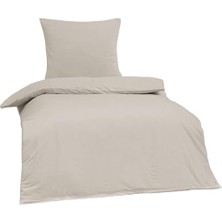 Ecovibe Tek Kişilik Nevresim Seti Ekru