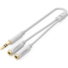 Asseds Store 3.5mm 2'li Aux Kulaklık Çoklayıcı Beyaz