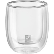 Asseds Store Çift Camlı 2'li Espresso Bardak Seti, Şeffaf, 80 ml